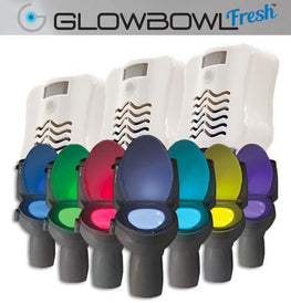 Toilet Night Light inside Toilet Glow Bowl 6 Pack, Motion Sensor